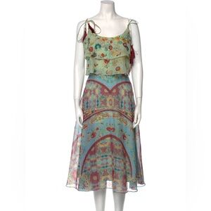 Hemant & Nandita Anthro Eros Kerchief Midi Dress